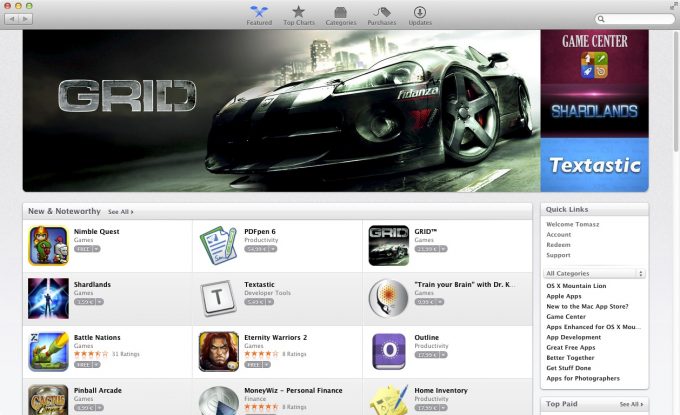 Apple MAc: OS X Mountain Lion